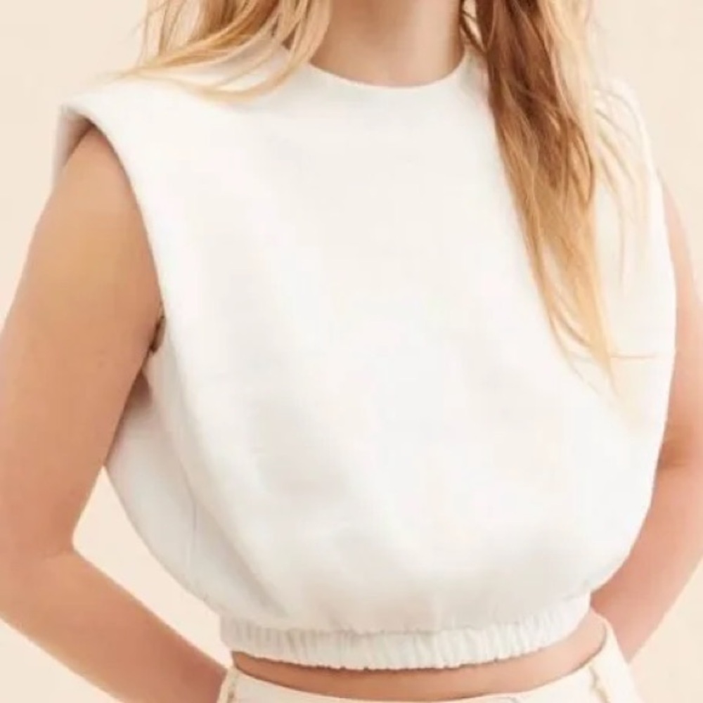 Free People Nia cropped muscle tank
